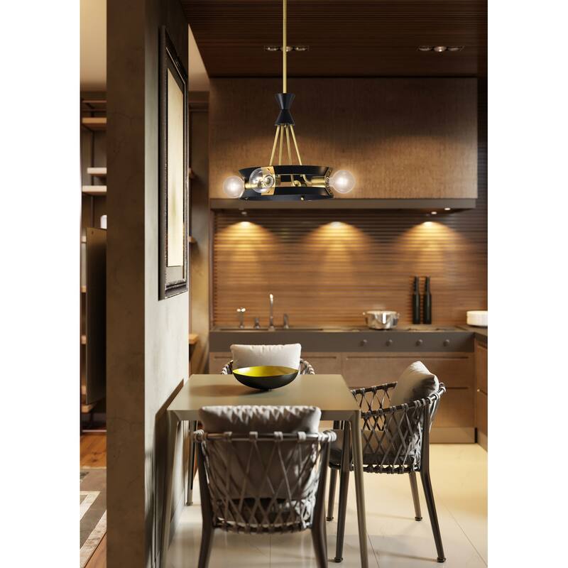 Nuvo Lighting 60/7864 Marsden 4 Light 14" Wide Ring Chandelier