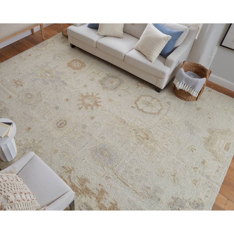 Grand Bazaar Loper Hand Knotted Floral & Botanical Transitional Area Rug