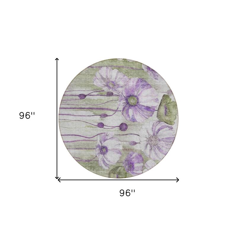 HomeRoots Floral Transitional Rectangle Outdoor Rug