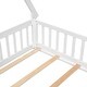 preview thumbnail 22 of 20, Full Tent-shaped Floor Bed, with Guardrails, Slats, Door