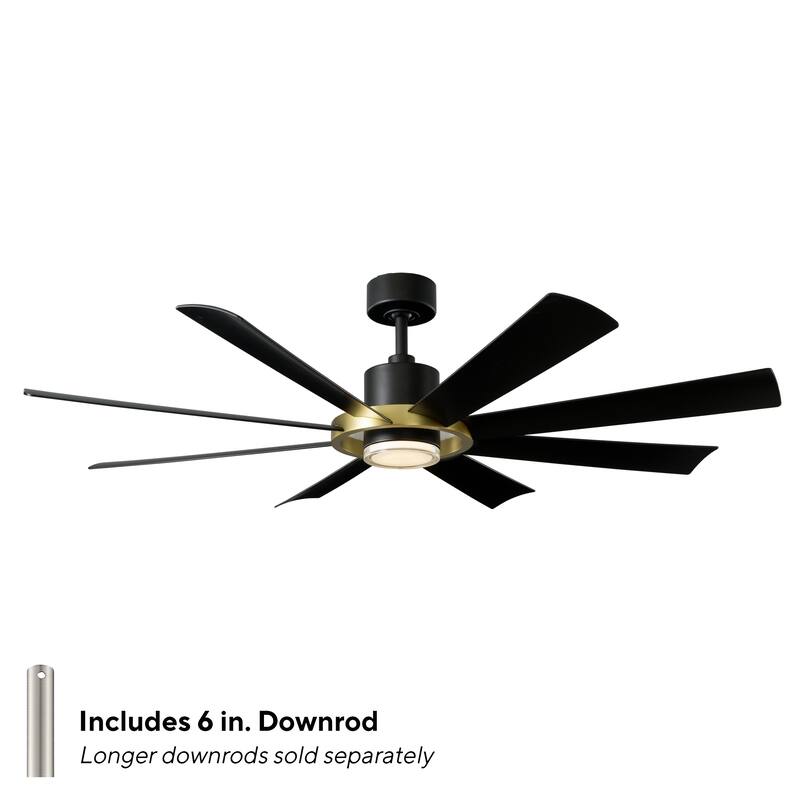 Aura Indoor or Outdoor 8-Blade 60in Smart Ceiling Fan - 60