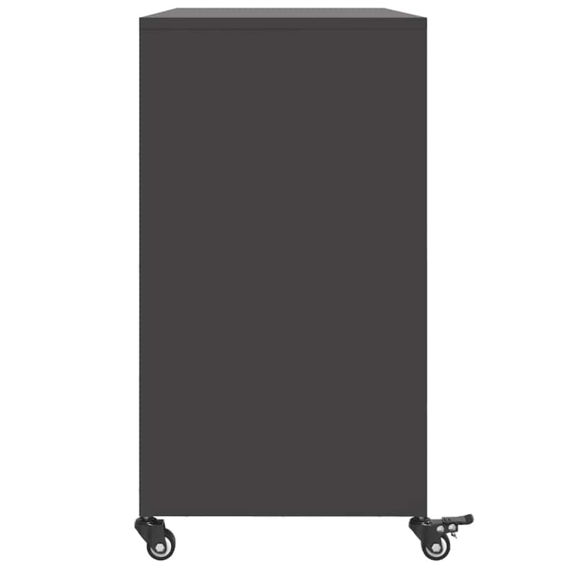 vidaXL Sideboard Cupboard Storage Organizer Living Room Cold-rolled Steel - 15.4 x 39.6 x 28.3