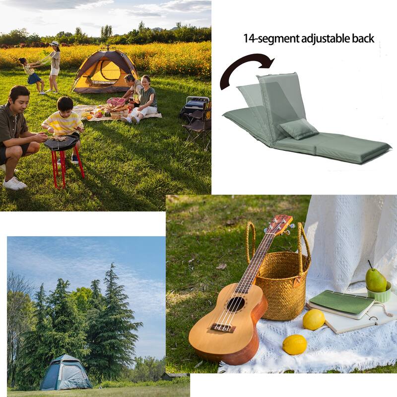 70.86" Adjustable Foldable Recliner with Carry Bag