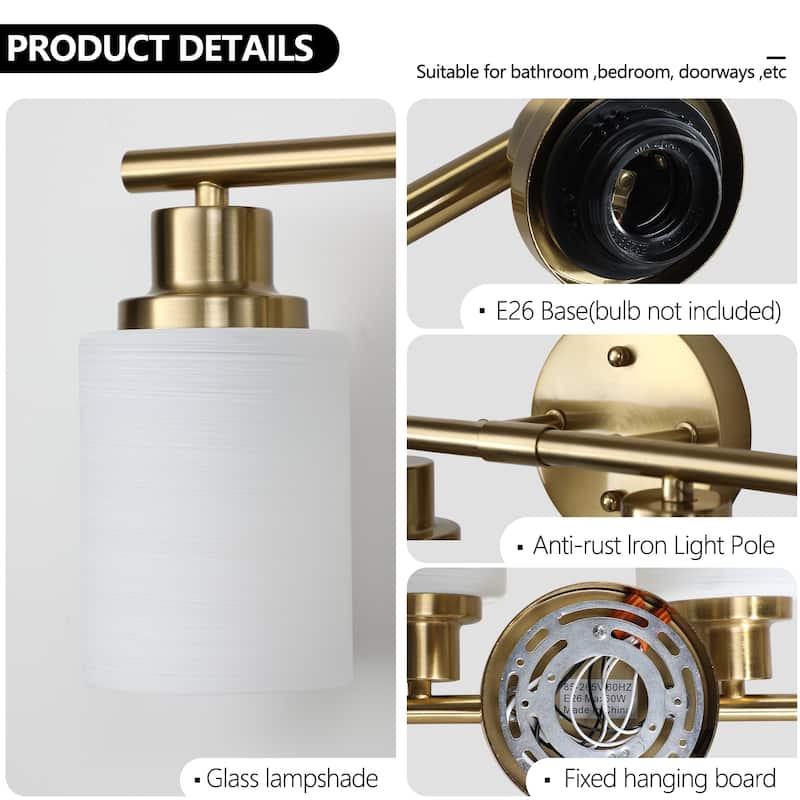 Bathroom Vanity Light 4/5/6-Light Copper Finish Fixture