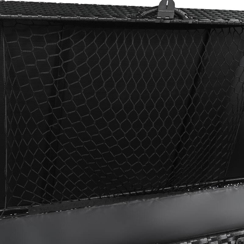 200 Gallon Wicker Deck Box with Wheels,All-Weather Outdoor Storage Box,Rattan Storage Bin