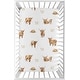 preview thumbnail 1 of 4, Sweet Jojo Designs Boho Highland Cow Boy, Girl, Gender Neutral Fitted Mini Portable Crib Sheet -Farm Animal Watercolor Farmhouse