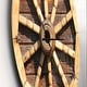 preview thumbnail 3 of 7, Designart 'Antique Wagon Wheel' Oversized Farmhouse Wall CLock