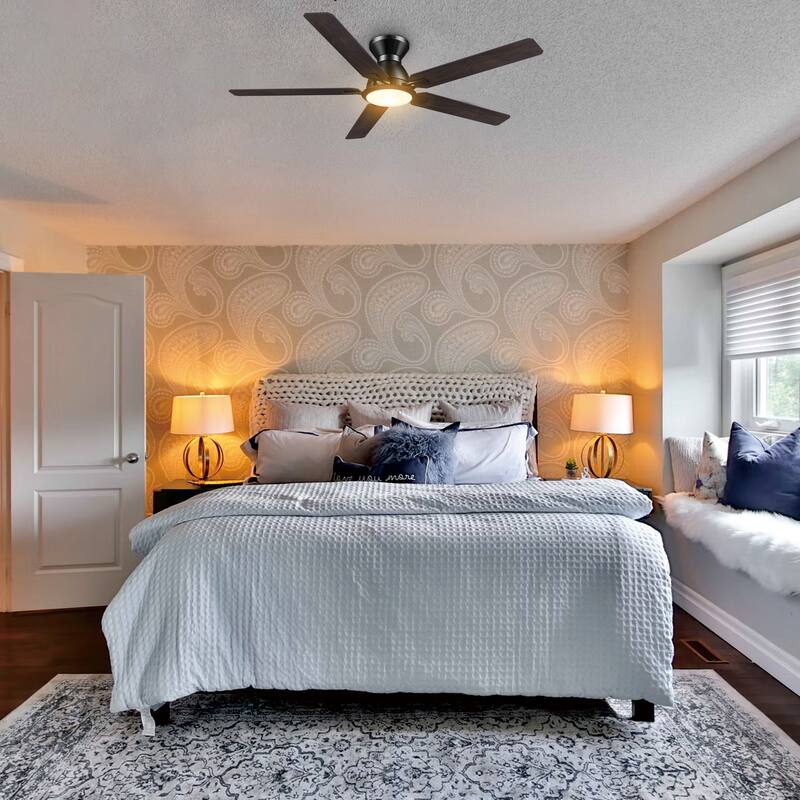 CARRO Livingston 52" 5-Blade Indoor Ceiling Fan with Light and Remote Control - N/A