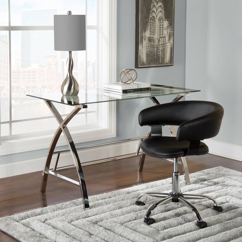 Ivana Desk Chair - Black