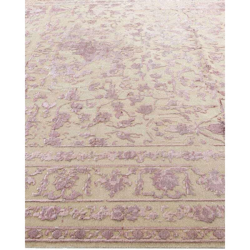 Ikat One-of-a-Kind Hand-Knotted Area Rug - Brown, 8' 10" x 12' 2" - 8' 10" x 12' 2"