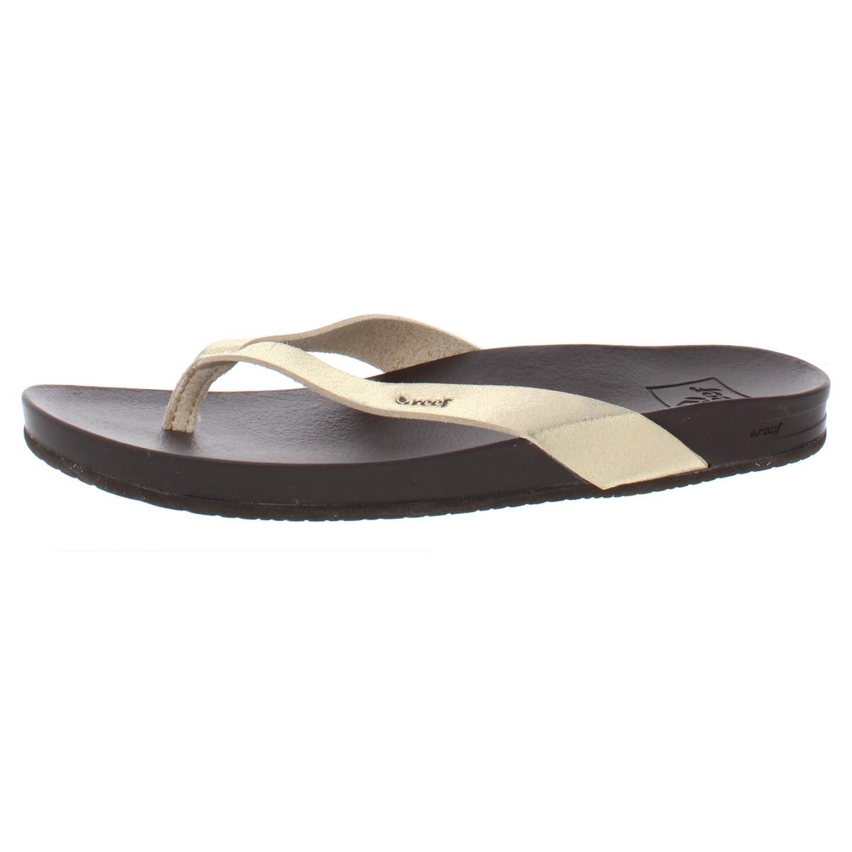 reef metallic flip flop