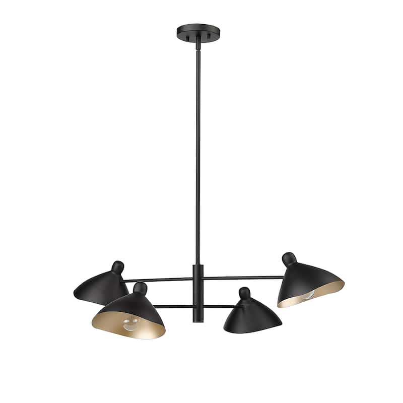 Millennium Lighting Raven 8/10 Chandelier Ceiling Light - Polished Nickel - 8 Lights