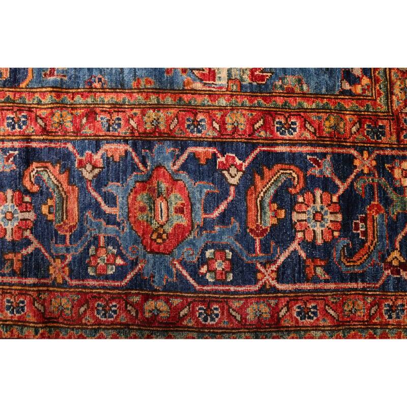 ECARPETGALLERY Hand-knotted Aryana Blue Wool Rug - 9'11 x 14'2