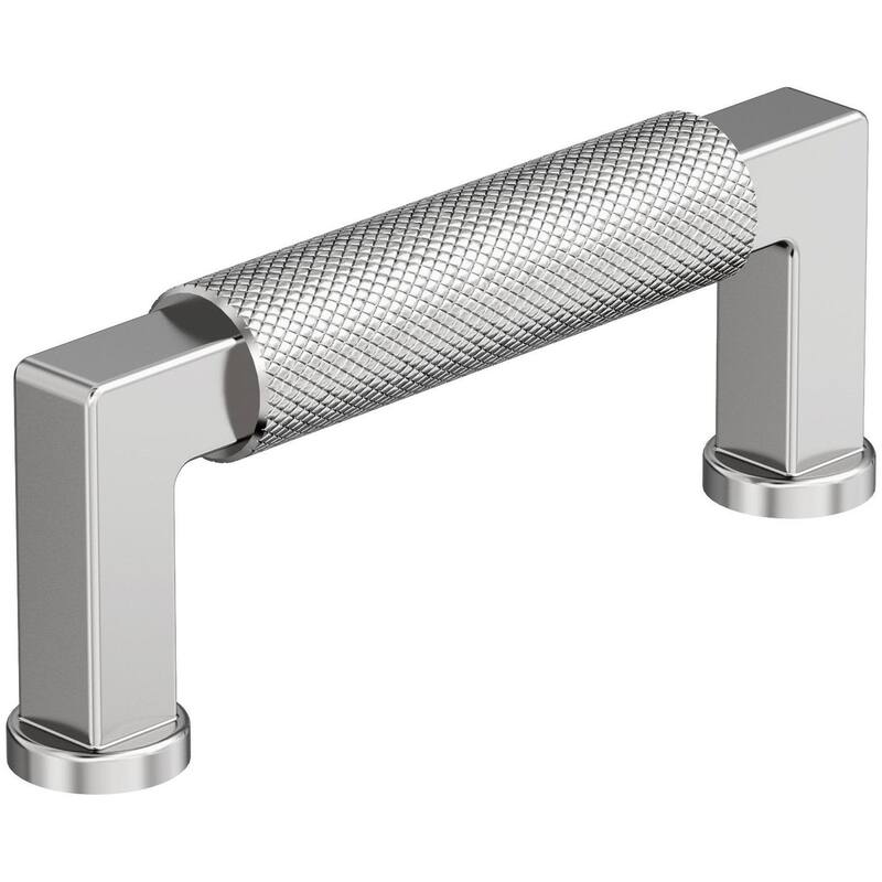 Amerock BP37622 Balata 3" Center to Center Knurled Handle Cabinet Pull - Polished Chrome