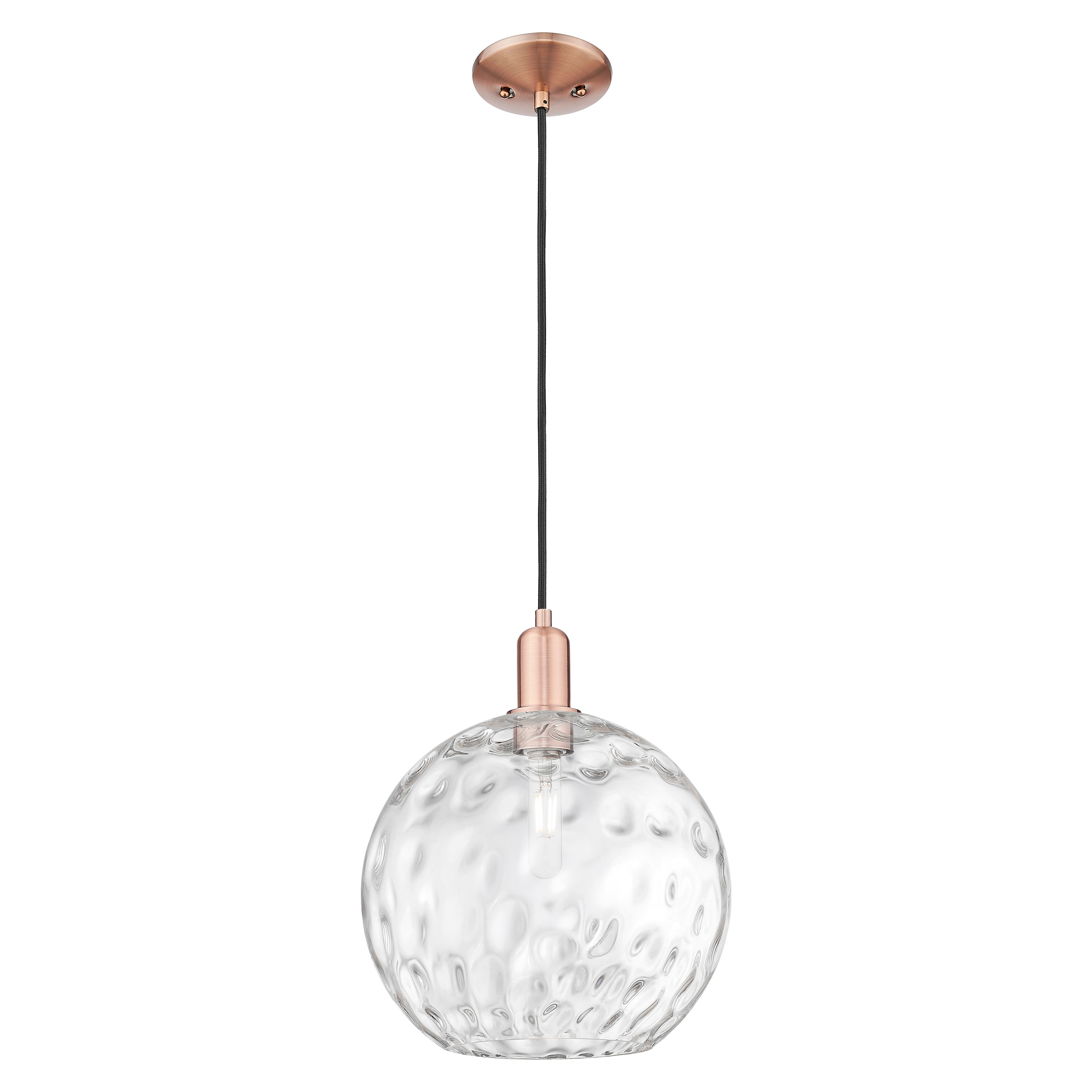 Innovations Lighting Endless Possibilities Arcadia - Athens Water Glass - 1 Light 12" Cord Hung Mini Pendant