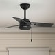 preview thumbnail 68 of 96, Hunter Cassius Outdoor Ceiling Fan, Damp Rated - Industrial, Farmhouse, Contemporary 36" - Matte Black
