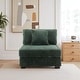 preview thumbnail 43 of 64, 35.7" W Plush Corduroy Upholstered Armless Modular Sofa Chair