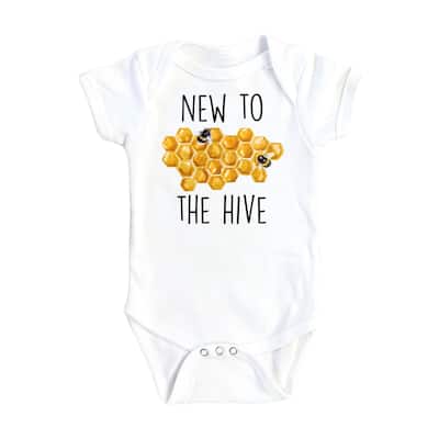 Bee Hive Honey - Baby Boy Girl Clothes Infant Bodysuit Funny Cute Newborn 1D