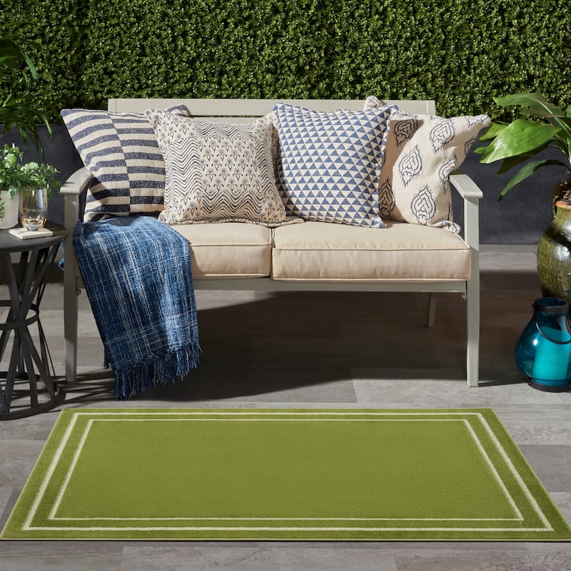 Nourison Sandy Indoor / Outdoor Solid Area Rug
