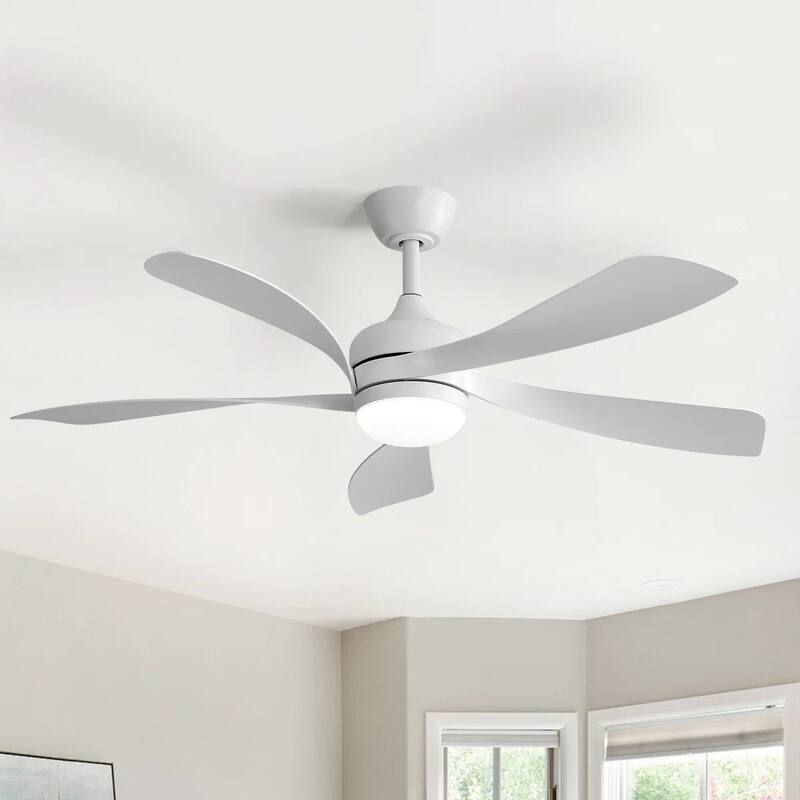 52 Inch Ceiling Fan with Light and Remote for Living Room Bedroom Dining Room Patio Farmhouse - 52 Inches