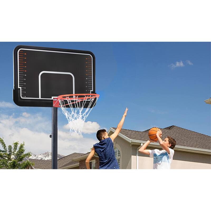 Portable 6.6-10ft Height Adjustable Basketball Hoop and Goal with Vertical Jump Measurement