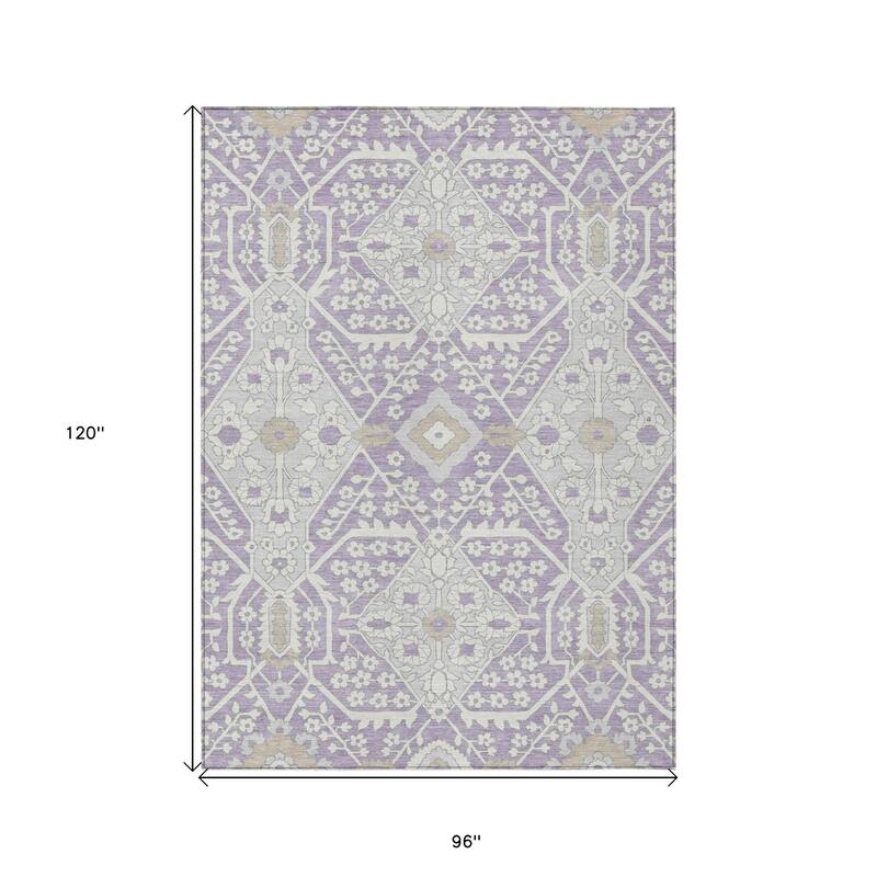 HomeRoots Floral Transitional Rectangle Outdoor Rug