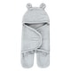 preview thumbnail 2 of 9, Hudson Baby Unisex Animal Faux Shearling Baby Outdoor Stroller Sack Wrap, One Size One Size - Gray