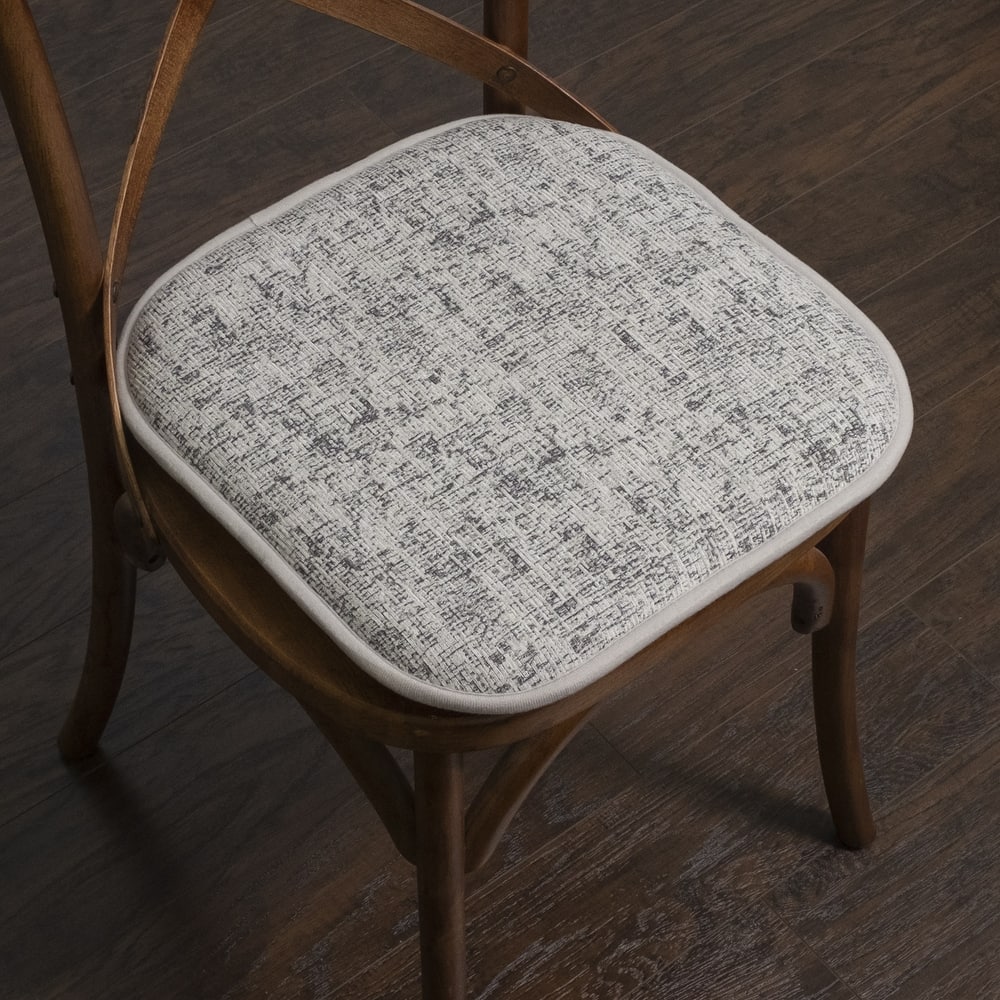 Sweet Home Collection Broadway Memory Foam Non Slip Back Chair Pad Cushion - 16"x16"