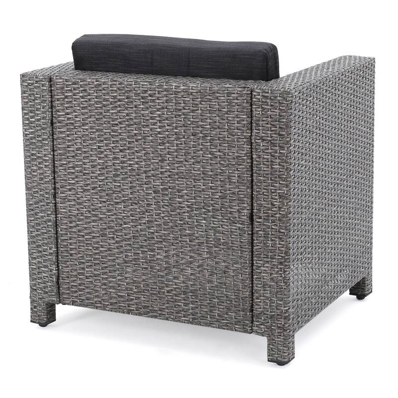 Puerta Outdoor 5-piece Club Chair and Fire Pit Set by Christopher Knight Home
