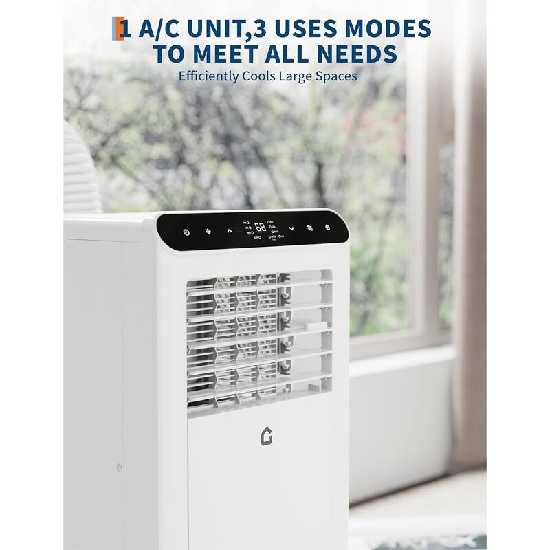 Portable Air Conditioner - 3-in-1 Cooling/Dehumidifier & Fan, 42dB Quiet AC with Remote