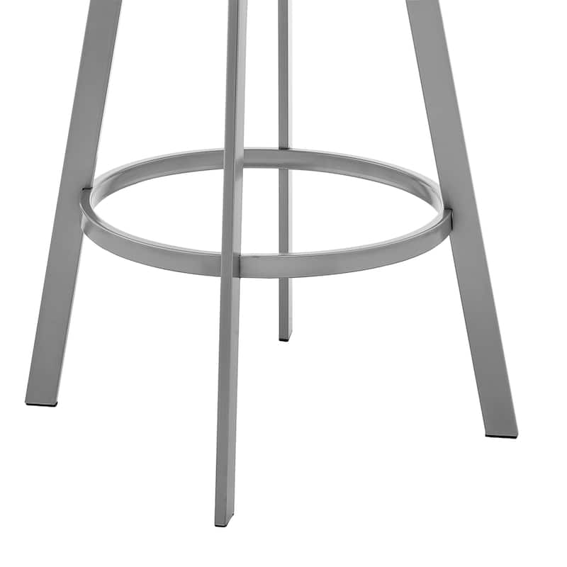Chelsea Modern Swivel Barstool, Upholstered Counter Height Chair with Metal Frame