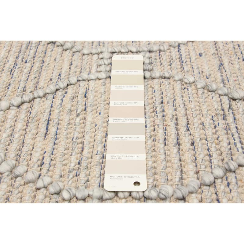 ECARPETGALLERY Braid weave Sienna Tan Wool Rug - 5'5 x 7'3