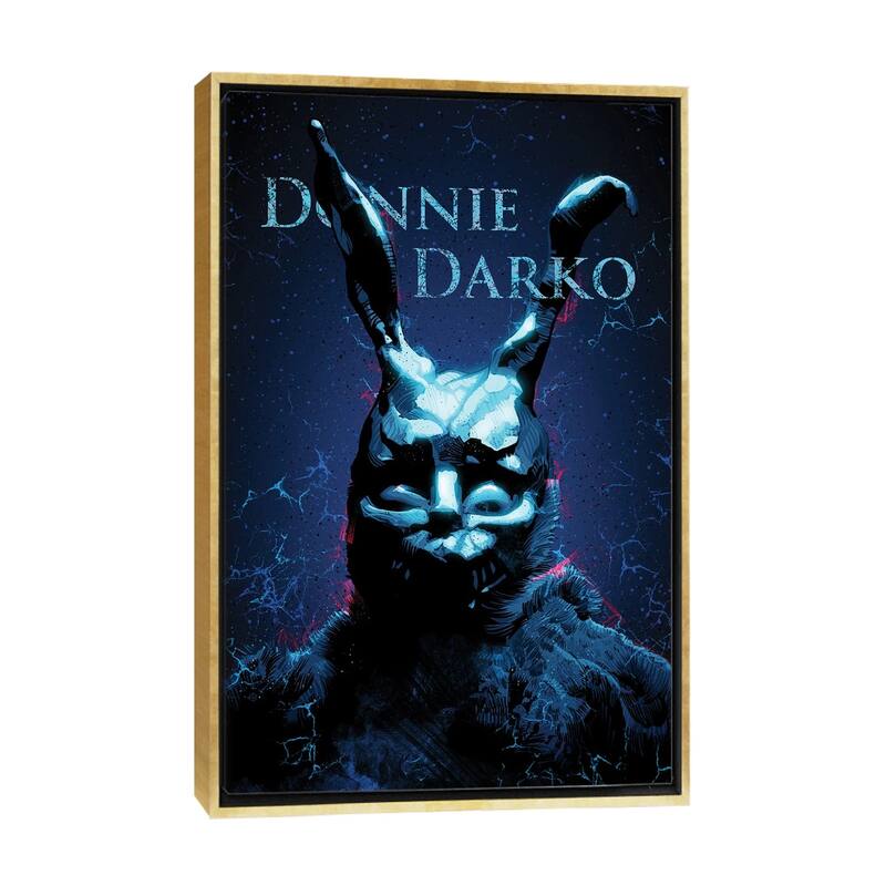 iCanvas "Donnie Darko" by Nikita Abakumov Framed Canvas Print - Gold - 26x18