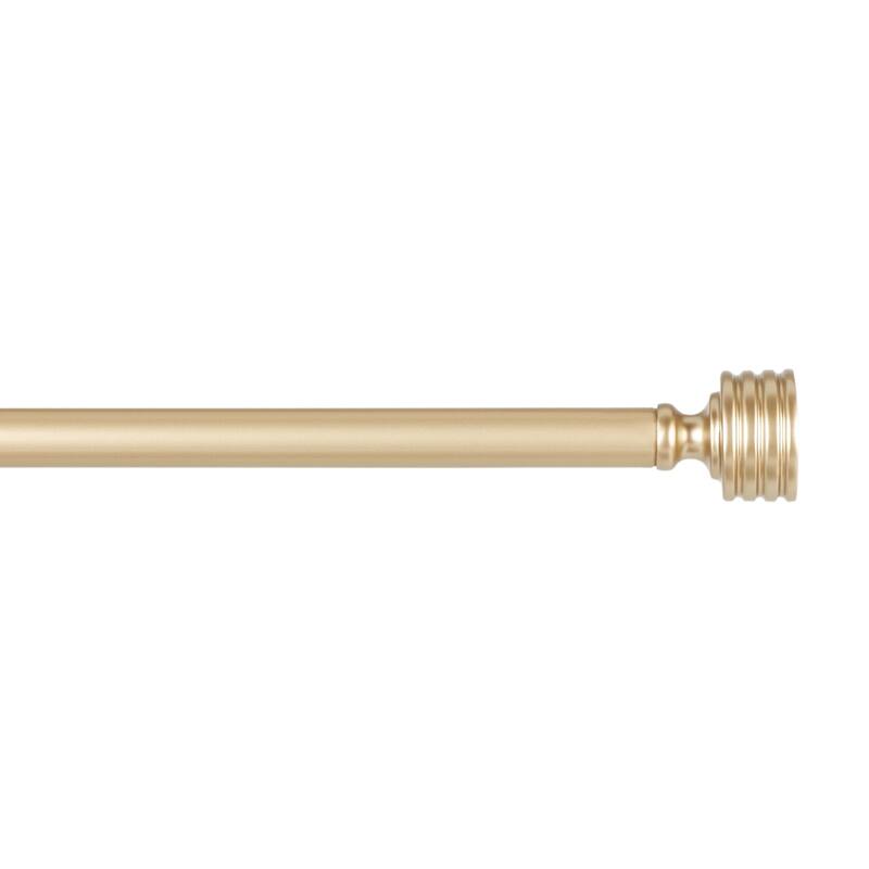 ATI Home Lucero 1" Adjustable Window Curtain Rod and Finial Set