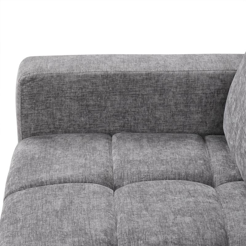 Convertible Sofa Bed with Storage, L-Shaped Design, Upholstered Sofa for Living Room