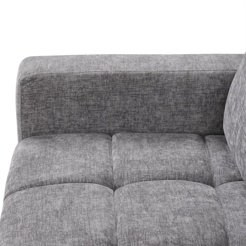 Modern Sectional Sofa Bed with Storage Space and Upholstered for Living Rooms and Apartments