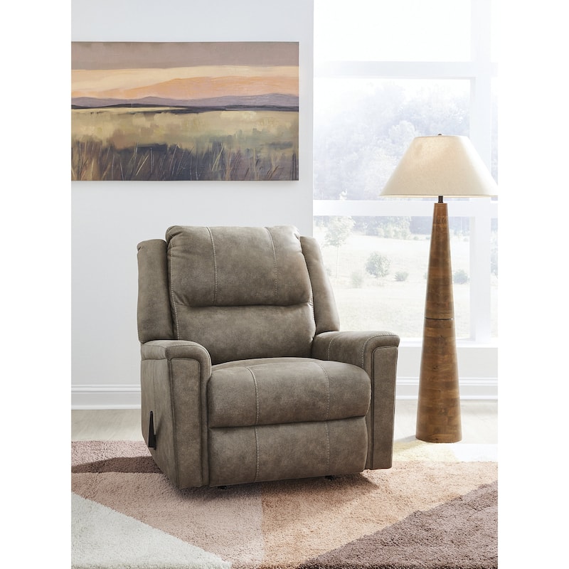 Signature Design by Ashley Skymaker Rocker Recliner - Grey