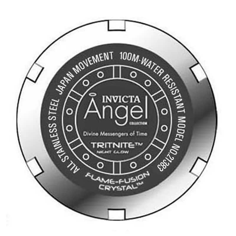 Invicta Men's 21383 Angel Quartz 3 Hand Silver Dial Watch