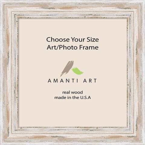 Art/Photo Frame, Choose Your Custom Size, Alexandria White Wash: 12x12 to 12x47