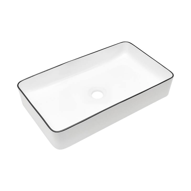 Ceramic Boat Shape Bathroom Sink