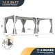 preview thumbnail 149 of 188, EROMMY Outdoor Louvered Pergola Gazebo with Adjustable Aluminum Rainproof Roof