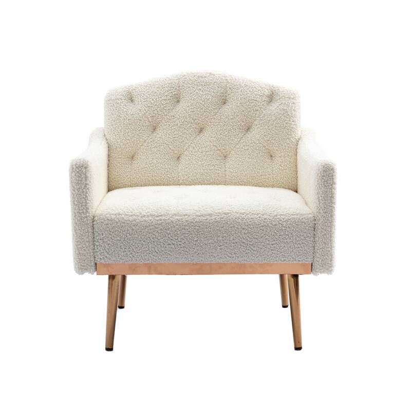 Tufted Decorative Fabric Armchair