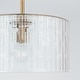 preview thumbnail 3 of 14, Emerson 1-light Dual Mount Semi-Flush/ Pendant w/ Embossed Seeded Glass