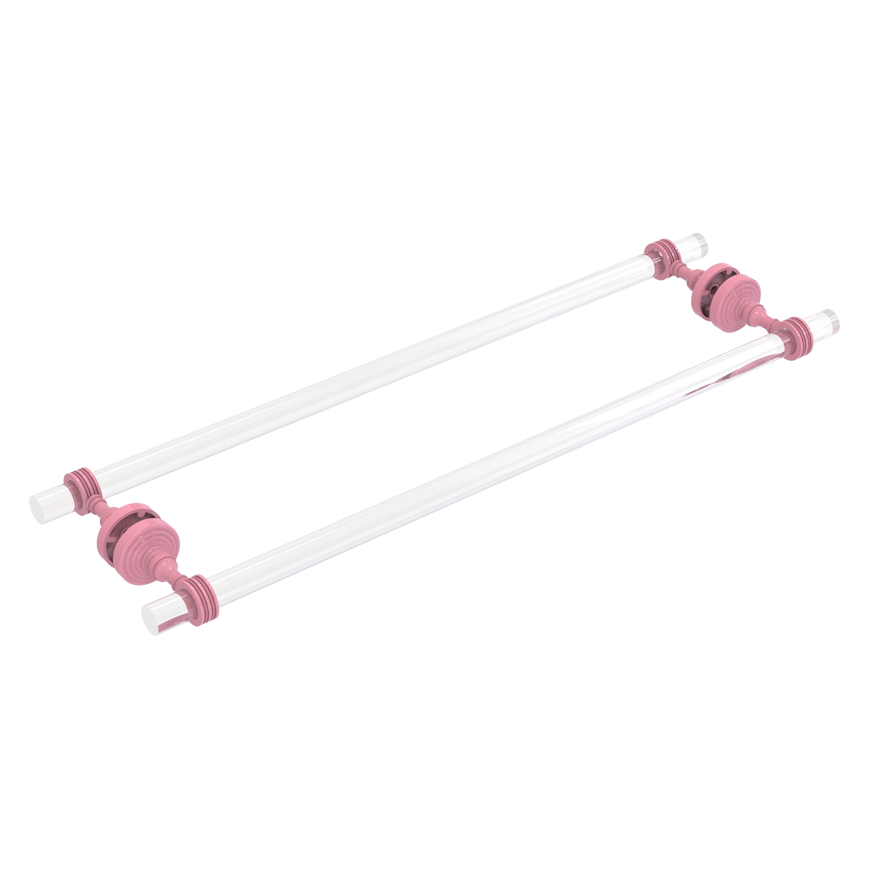 Allied Brass Pacific Grove Collection 18 Inch Back to Back Shower Door Towel Bar with Dotted Accents