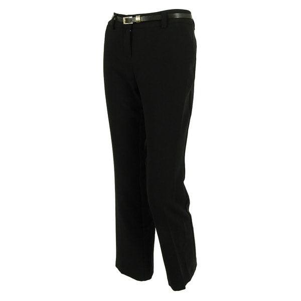 Charter Club Women's Belted Straight Leg Pants