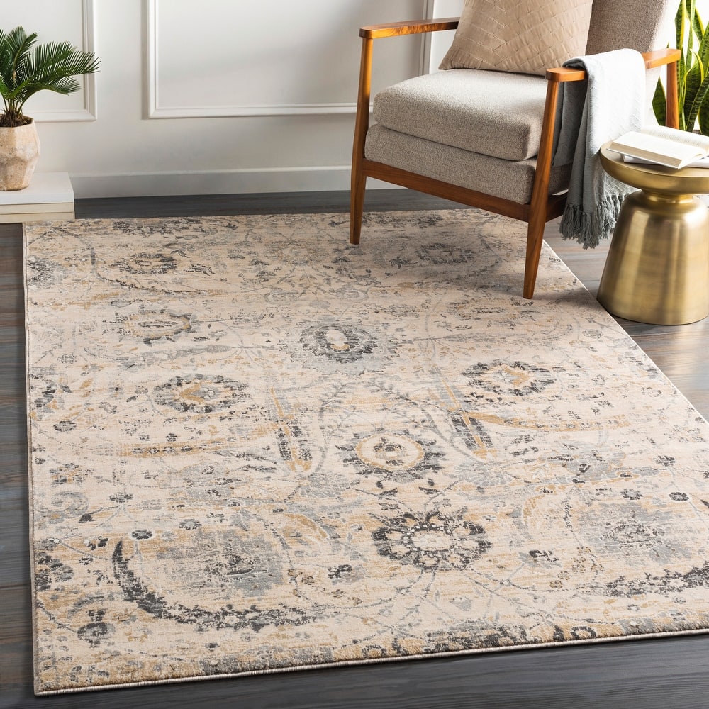Livabliss Fitz Vintage Floral Area Rug