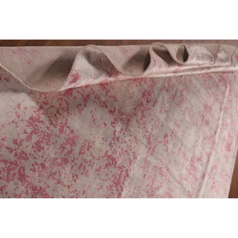 All-Over Abstract Modern Area Rug Handmade Wool Carpet - 6'6"x 9'9"