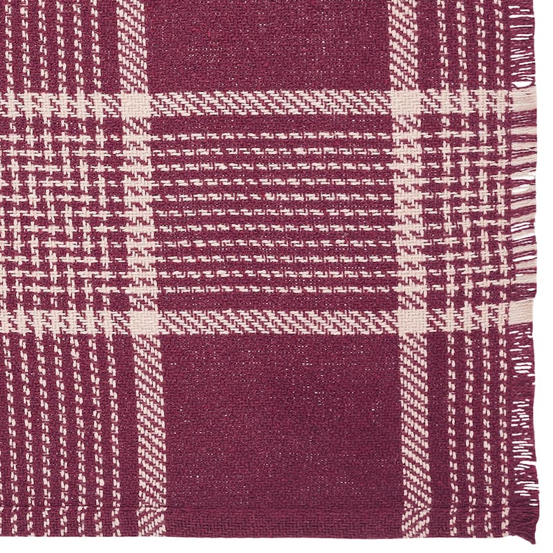 Eston Black Tan Plaid Runner 12x36