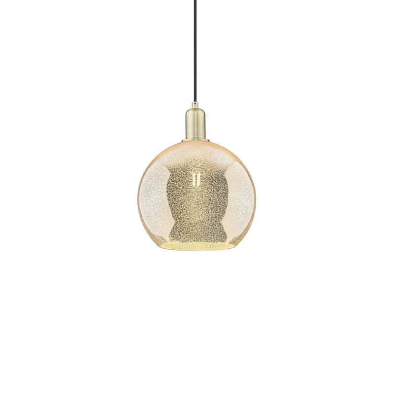 Innovations Lighting 716-1P-13-10 Athens Pendant Athens 10" Wide Mini - Antique Brass / Mercury