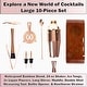 preview thumbnail 2 of 14, Bar Social 10 piece Bartender Cocktail Shaker Set with Stand
